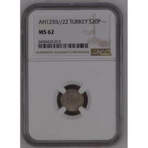 Abdülmecid 20 Para 1255/22